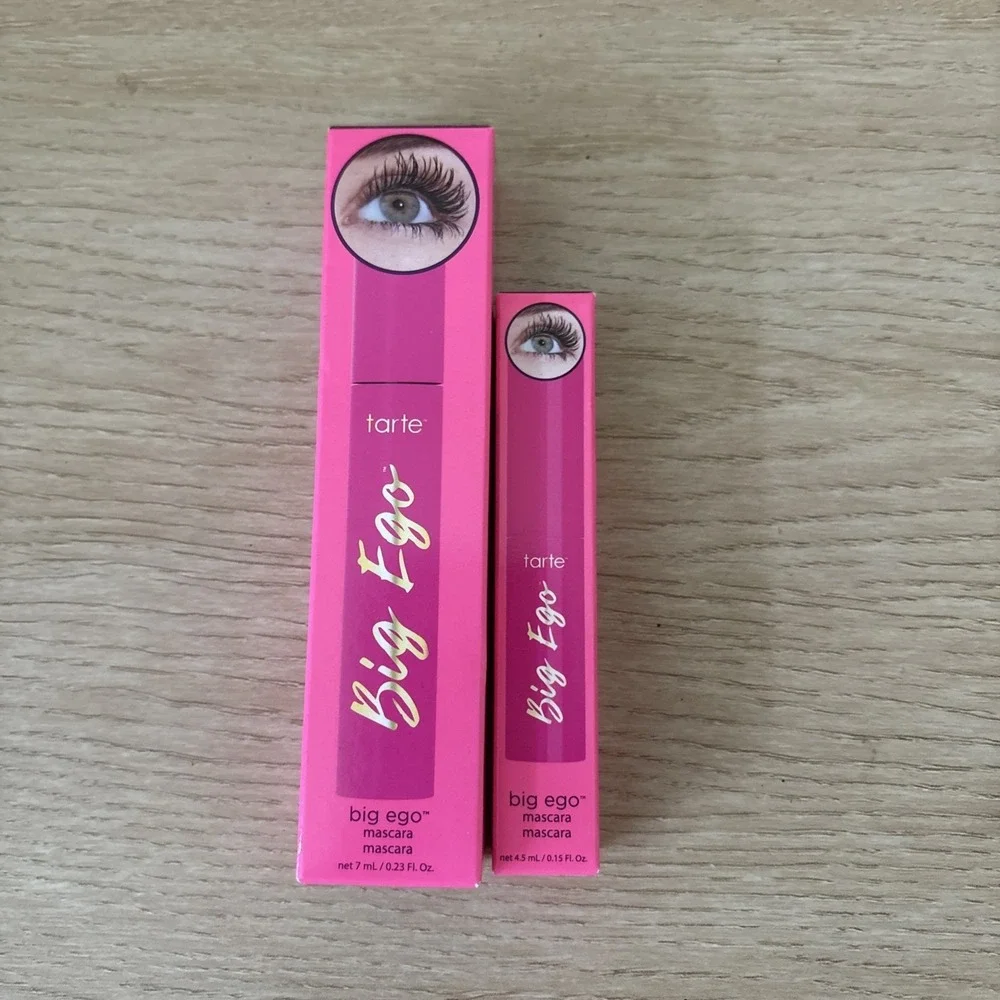 Tarte Big Ego Black Mascara BUNDLE | Full +‎ Travel Size | New in Box